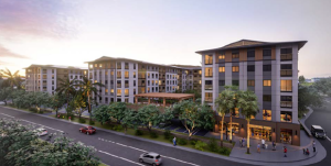 Rendering of the housing portion of the Kahului Civic Center Mixed-Use Development