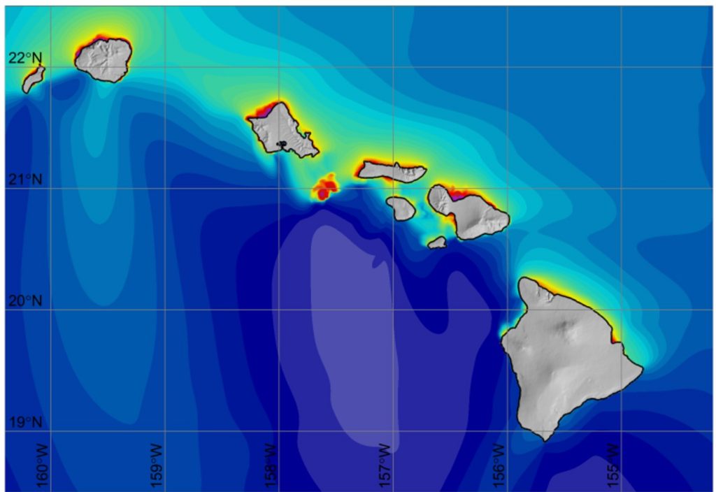 Tsunami map hawaii